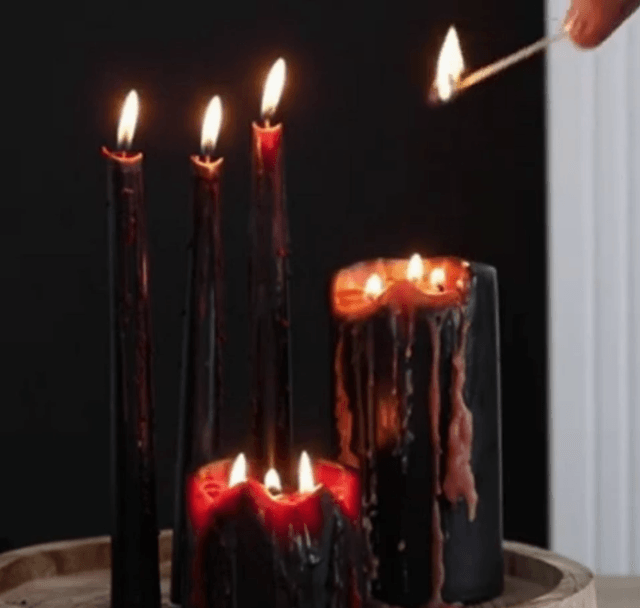 Petite bougie gothique sang de vampire