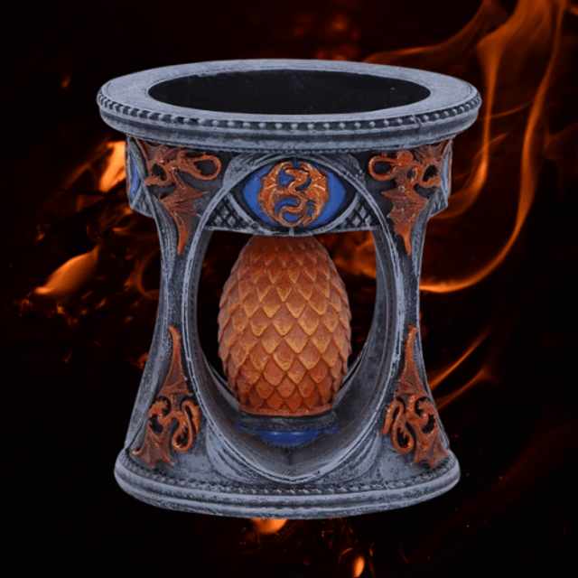 Support Bougie chauffe-plat dragon