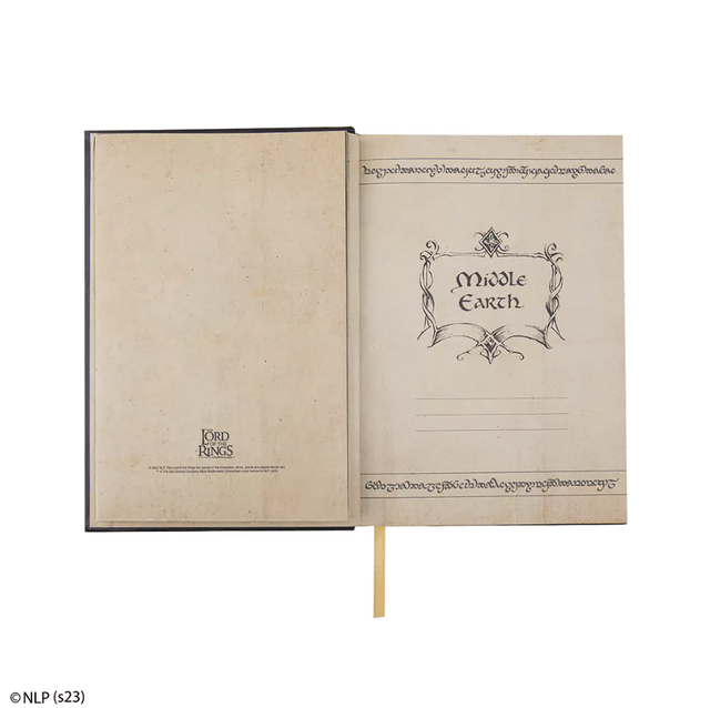 Carnet rigide Carte de la Terre du Milieu - Le Seigneur des Anneaux