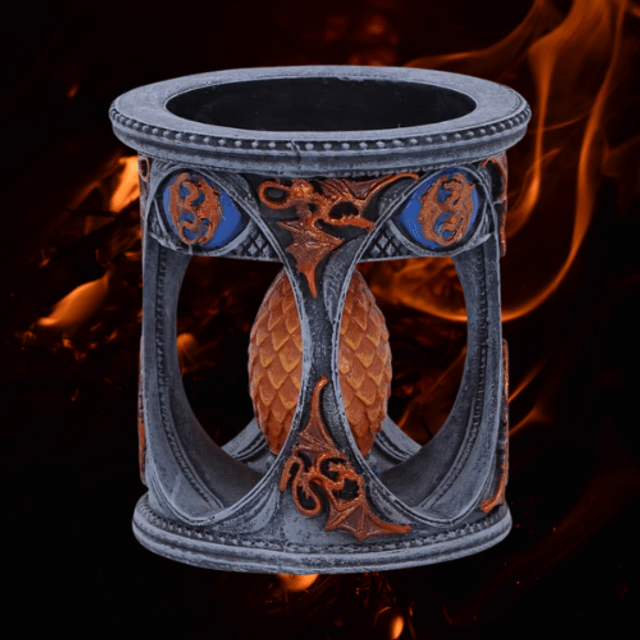 Support Bougie chauffe-plat dragon