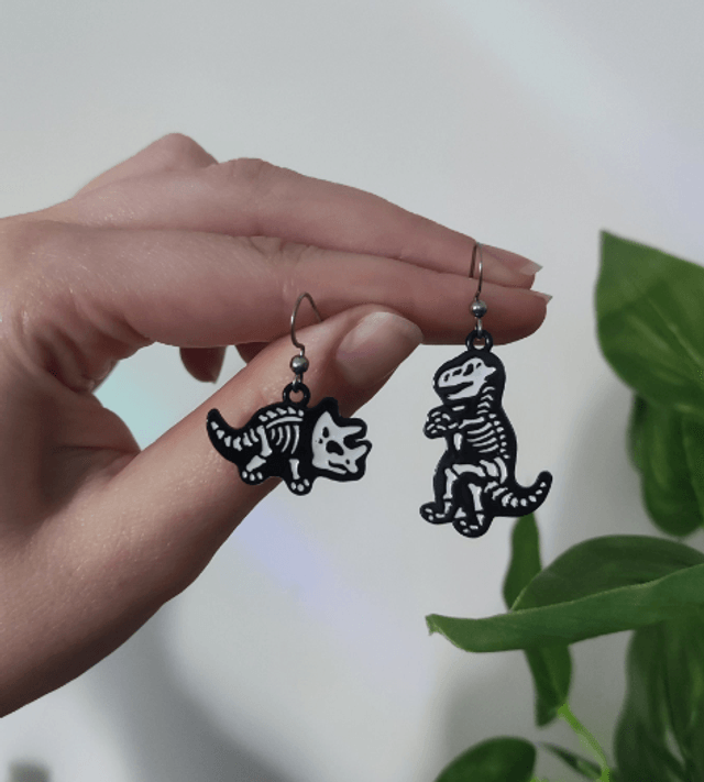 Boucles d'oreilles dino