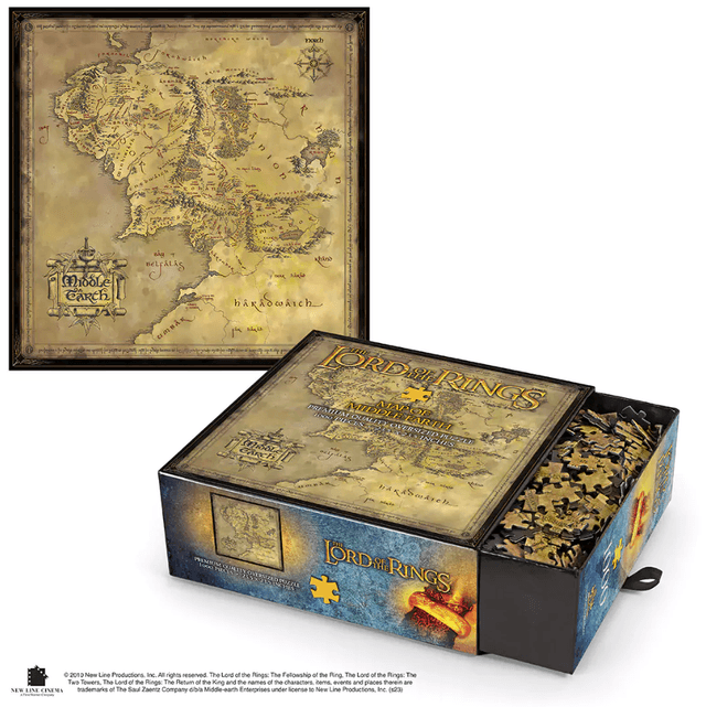 Puzzle - Carte de la Terre du Milieu