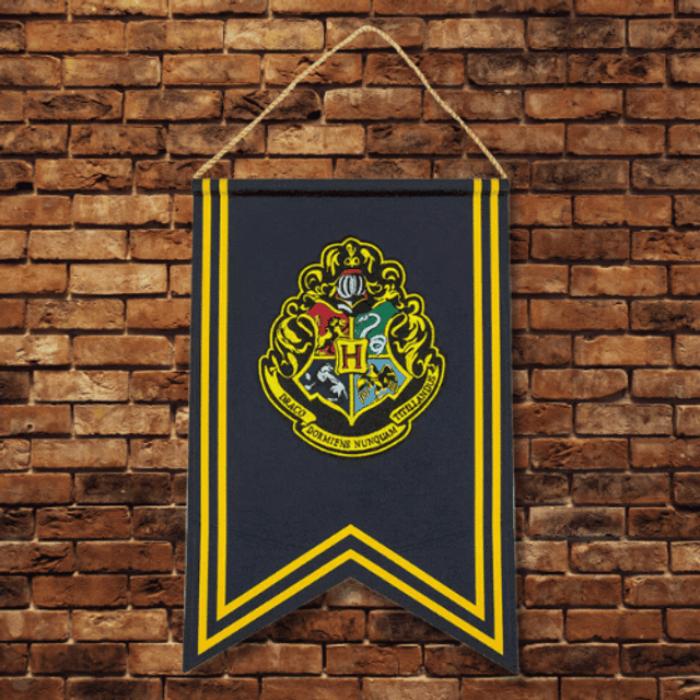 Bannière murale Poudlard - Harry Potter